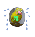 セキセイインコの面白スタンプ（個別スタンプ：3）