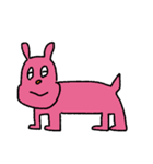 ピンクの犬2（個別スタンプ：39）