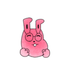 うさぎとメガネ（個別スタンプ：1）