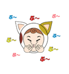 毎日使えるスタンプ【猫着ぐるみ編】（個別スタンプ：18）
