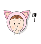 毎日使えるスタンプ【猫着ぐるみ編】（個別スタンプ：20）