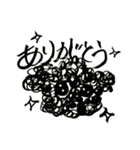 もっちり黒プー（個別スタンプ：2）