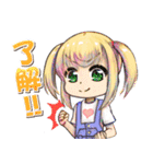 ツインテール 女の子（個別スタンプ：11）