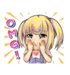 ツインテール 女の子（個別スタンプ：16）