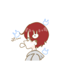 ぬいうさと女氏(じょし)。（個別スタンプ：5）