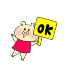 ブタ美ちゃん（個別スタンプ：10）