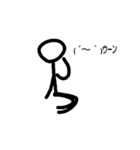 棒人間＆顔文字スタンプ（個別スタンプ：3）