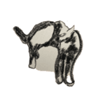 cats in crayon 2（個別スタンプ：7）