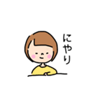 毎日使える。ゆるくてシンプルな女の子（個別スタンプ：13）