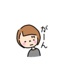 毎日使える。ゆるくてシンプルな女の子（個別スタンプ：18）