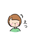 毎日使える。ゆるくてシンプルな女の子（個別スタンプ：22）