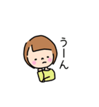 毎日使える。ゆるくてシンプルな女の子（個別スタンプ：27）