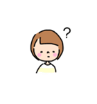 毎日使える。ゆるくてシンプルな女の子（個別スタンプ：31）