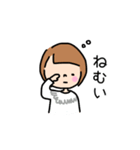 毎日使える。ゆるくてシンプルな女の子（個別スタンプ：32）