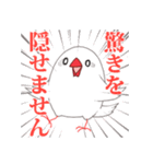 もちまる鳥 文鳥編（個別スタンプ：10）
