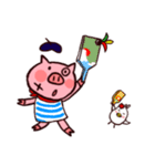 ぶたのピエール＆とりの梅（個別スタンプ：38）