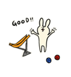 ボッチャうさぎ（個別スタンプ：8）