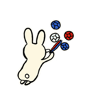 ボッチャうさぎ（個別スタンプ：16）