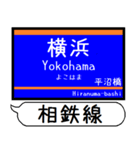 相鉄線 いずみ野線 駅名 シンプル＆いつでも（個別スタンプ：1）