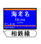 相鉄線 いずみ野線 駅名 シンプル＆いつでも（個別スタンプ：18）