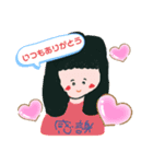 ねことみり子ちゃんの日常会話（個別スタンプ：5）