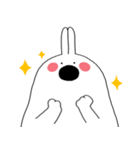 二文字 ウサギ (字のない ver.)（個別スタンプ：2）