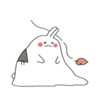 二文字 ウサギ (字のない ver.)（個別スタンプ：6）