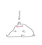 二文字 ウサギ (字のない ver.)（個別スタンプ：10）