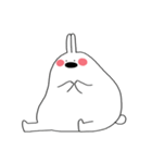 二文字 ウサギ (字のない ver.)（個別スタンプ：13）