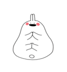 二文字 ウサギ (字のない ver.)（個別スタンプ：14）