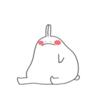 二文字 ウサギ (字のない ver.)（個別スタンプ：16）
