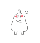 二文字 ウサギ (字のない ver.)（個別スタンプ：21）