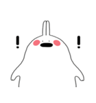 二文字 ウサギ (字のない ver.)（個別スタンプ：24）