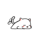 白ねことうふ（個別スタンプ：18）