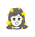 みんな、おんなのこ。そして一匹の犬。（個別スタンプ：2）