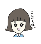 みんな、おんなのこ。そして一匹の犬。（個別スタンプ：11）