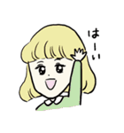 みんな、おんなのこ。そして一匹の犬。（個別スタンプ：18）