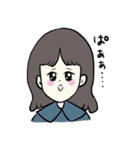 みんな、おんなのこ。そして一匹の犬。（個別スタンプ：21）