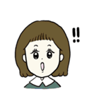 みんな、おんなのこ。そして一匹の犬。（個別スタンプ：23）