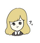 みんな、おんなのこ。そして一匹の犬。（個別スタンプ：24）