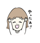みんな、おんなのこ。そして一匹の犬。（個別スタンプ：29）