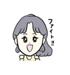 みんな、おんなのこ。そして一匹の犬。（個別スタンプ：30）
