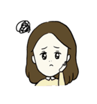 みんな、おんなのこ。そして一匹の犬。（個別スタンプ：37）