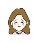 みんな、おんなのこ。そして一匹の犬。（個別スタンプ：39）