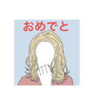 美容師の描いたスタンプ（個別スタンプ：9）