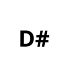 和音 コード(chordname)よく使うやつ（個別スタンプ：5）