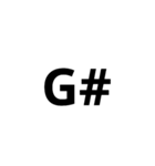 和音 コード(chordname)よく使うやつ（個別スタンプ：12）