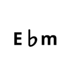 和音 コード(chordname)よく使うやつvol.2（個別スタンプ：6）