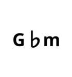 和音 コード(chordname)よく使うやつvol.2（個別スタンプ：10）