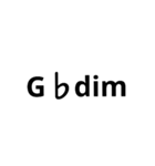 和音 コード(chordname)よく使うやつvol.4（個別スタンプ：10）